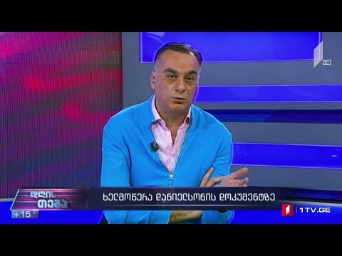 ხელმოწერა დანიელსონის დოკუმენტზე - „დღის თემის“ შეკითხვებს ზაალ უდუმაშვილმა უპასუხა